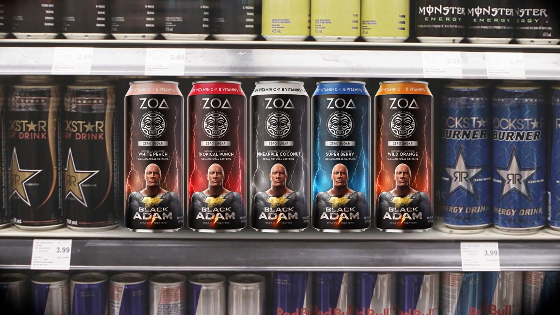 Zoa Announces Limited Edition ‘black Adam Cans Featuring Dwayne The